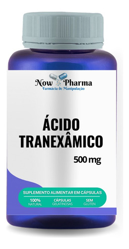 Acido Tranexamico 120 Capsulas 500mg Manipulado Now Pharma