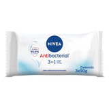 Nivea Jabon Barra Antibacterial Pack 3x90g