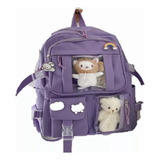 Mochila Impermeable Estilo Kawaii Coreano De 17 In P/mujer