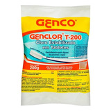 Kit C/5 Cloro Piscina Pastilha Multi Ação 3 Em 1  200g Genco