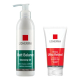  Kit Matt Balance Cleansing Gel + Ultra Retinol Lidherma