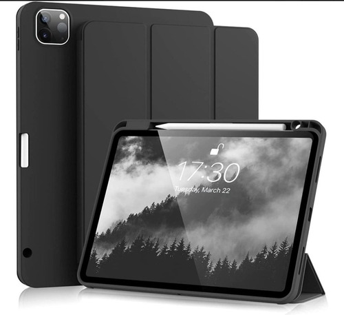 Funda Smart Cover Para iPad Pro 11  Con Porta Lápiz, Negra