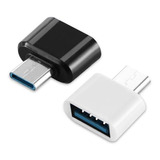 Kit 10 Adaptador Otg Usb C Tipo C Macho Fêmea Usb Pendrive