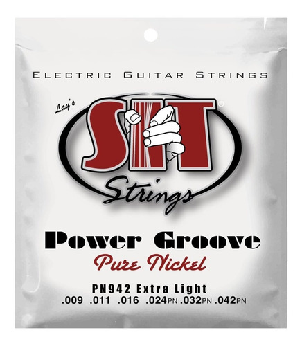 Encordoamento Guitarra Sit 009 Power Groove Ext Light Pn942