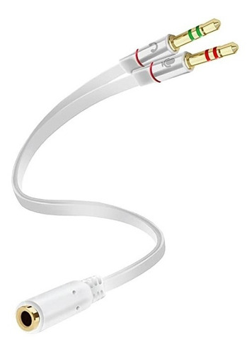 Cable Adaptador Audio Mini Plug 3,5mm A Mic Y Auricular Pc