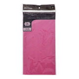 Mantel Plástico Grande Para Comedor Uso En El Hogar Color Rosa Liso