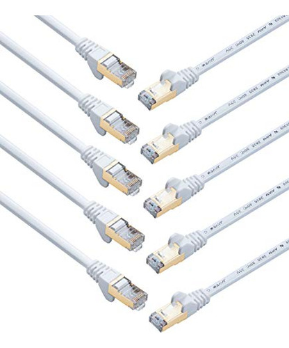 Cable Ethernet Cat 6a/cat 7 Javex 1 Ft 10 Pack Blanco