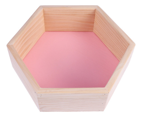 Estante Hexagonal Rosa De Madera Maciza Para Tienda De Ropa