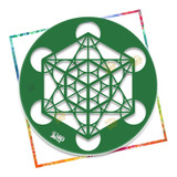 Stencil Plantilla Cubo Metatron Geometria Sagrada Mandala