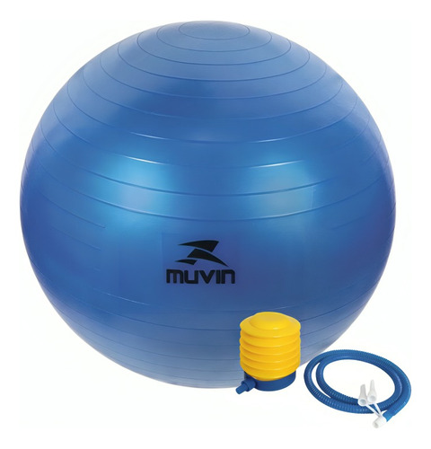 Bola De Pilates Muvin 45cm Até 300kg Com Bomba Resistente