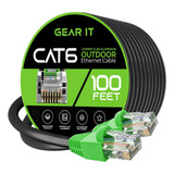Gearit - Cable Ethernet Cat6 Para Exteriores (30 M)