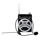 Amplificador Portatil Microfono De Diadema Y  Radio Fm