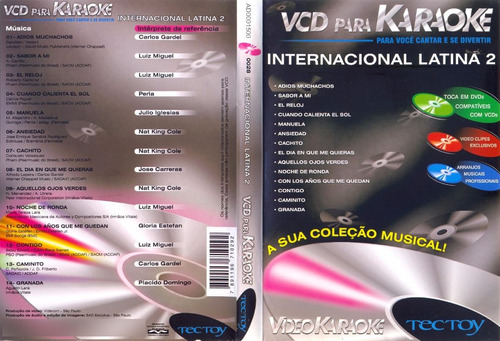 Dvd Lacrado Tectoy Video Karaoke Internacional Latina 2