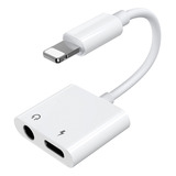 Adaptador Compatível Com iPhone P2 3,5mm Carregador Joyroom Cor Branco