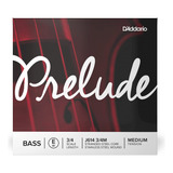D'addario Prelude Bass Single E String, Escala 3/4, Tension 