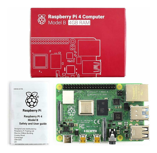 Pi 4 Model B Com 4gb Ram Raspberry Pi4 Novo Pronta Entrega