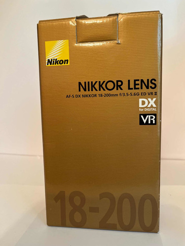 Vendo Objetivo Af-s Dx Nikkon 18-200mm F/3.5-5.6g Ed Vr Ll