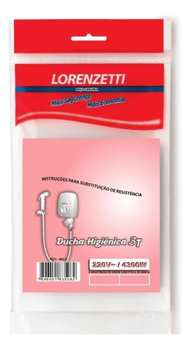 Resistencia Lorenzetti Ducha Higiênica 3t 220v