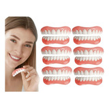 6×set Prótesis Profesionales Silicona Brillante Dentes C