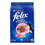 Alimento Seco Felix Gatitos Megamix 10 Kg