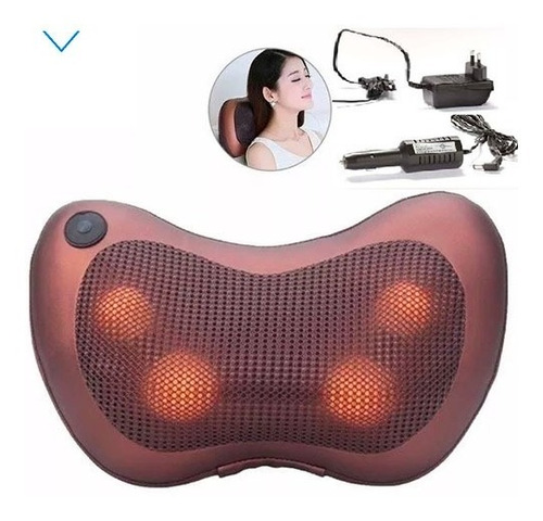 Cojin Masajeador Almohada Lumbar Electrico 220v 12v Auto