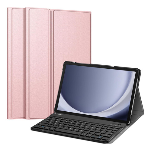 Fintie Funda Teclado Samsung Galaxy Tab A9 Plus Oro Rosa