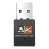 Adaptador Antena Wifi Mini Usb 2,4ghz 5ghz Lan 600mbps Pc