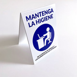 Cartel Escritorio | Banner Mostrador | Mantenga Higiene X6u 