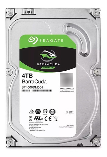 Disco Duro 4tb Seagate 3.5 Pc Sata Interno 256mb St4000dm004