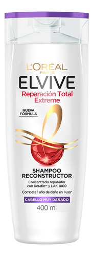 Shampoo Elvive Loreal Reparación Total Extreme X 400 Ml.