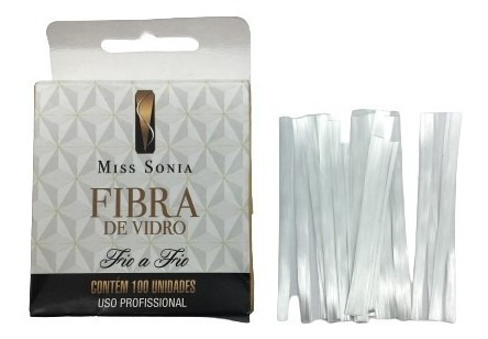 Fibras De Vidro Miss Sonia C/100 Fio A Fio Pre Cortadas Unha