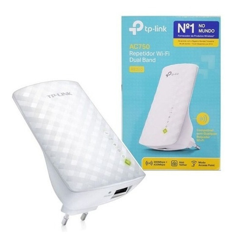 Repetidor Extensor Sinal Wi-fi Tp-link Re200 Dual Band Ac750