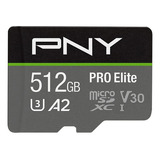 Pny 512gb U3 Pro Elite Microsd Card -... (xjlx)