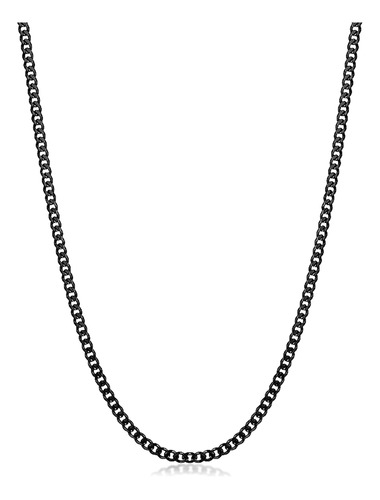 Collar Negro De Waitsoul Para Hombres Y Mujeres, Cadena De