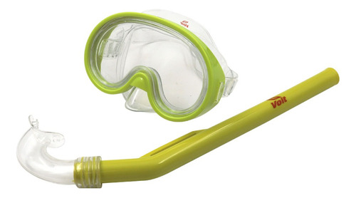 Set Acuatico Voit Junior Visor + Snorkel Color Verde