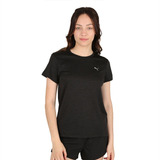 Remera Puma Mujer Run Favorite Heather Negra