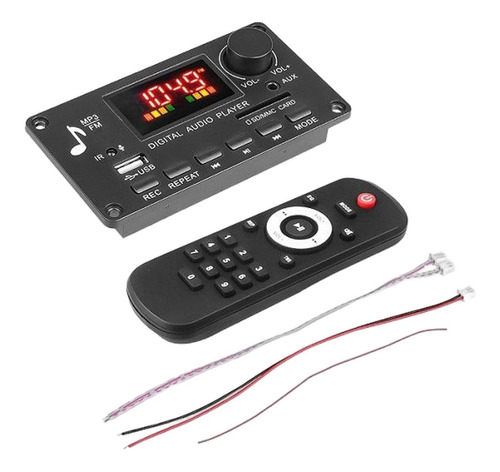 Placa Amplificadora Tws Mp3, 12v, Usb, Tf, Usb, Fm, Radio