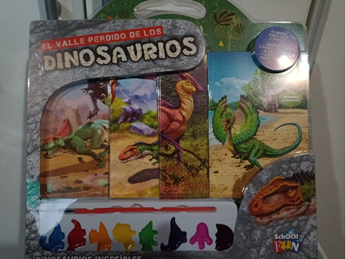 Libro Para Leer Y Pintar El Valle Perdido De Los Dinosaurios