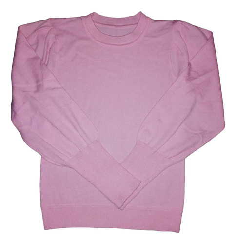 Sweter Manga Princesa Con Maxi Puño Color Rosa 