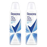 Desodorante Aero Rexona 150ml Fem Cotton-kit C/2un