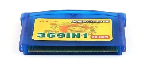 Cartucho Fita 369 Em 1 Game Boy Advance Gba Multi Jogos