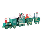 Mini Tren Madera Navidad Adorno De Navidad Para Decoración