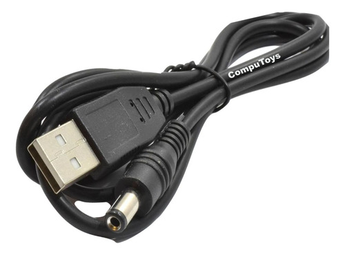 Cable Usb A Plug Dc 5 Voltios 5.5mm 50 Cms Computoys Sas