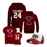 Moletom Kit Camiseta  Boné Teen Wolf Stilinsk 24 Serie 