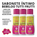 Kit 3 Sabonete Íntimo Uso Adulto Bebeloo Aroma Tutti Frutti!