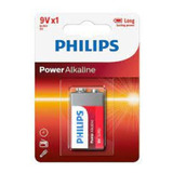 Bateria Alcalina 9v Philips Pilha Violão Multímetro Violao