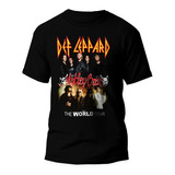 Playera Motley Crue - Def Leppard The World Tour C/ Espalda