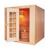 Cabina Sauna Tradicional Pre-fabricada Madera Pino 6m3 