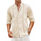 Playa De Guayabera Cubana Camisas Casual Para Hombre