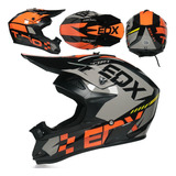 Casco  Rojo/ Blanco Niños Motocross Enduro